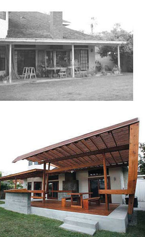 Преди и след реконструкцията на покрива